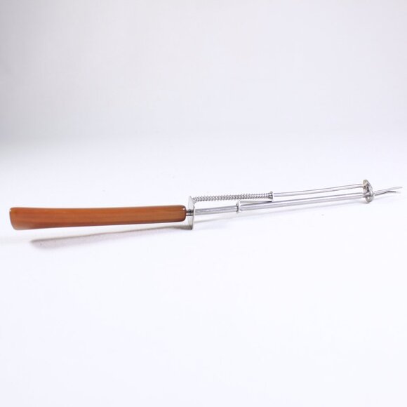 Vintage pickle fork, ghurkin serving fork - Picture 6 of 12